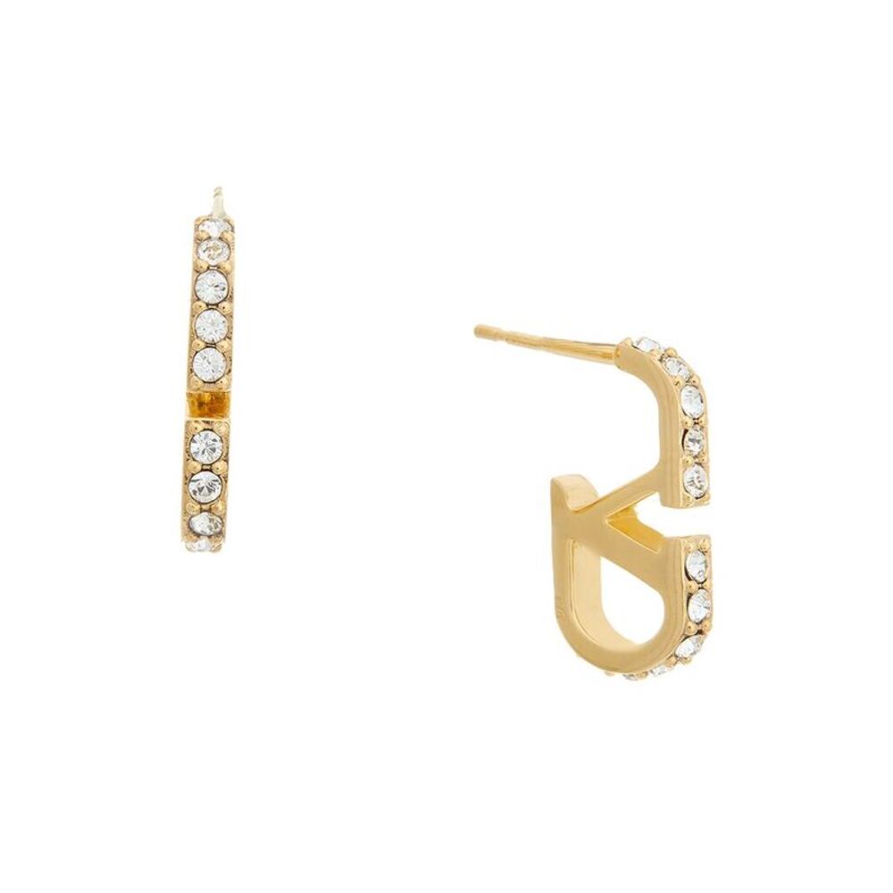 Valentino Vlogo Signature Swarovski Earrings